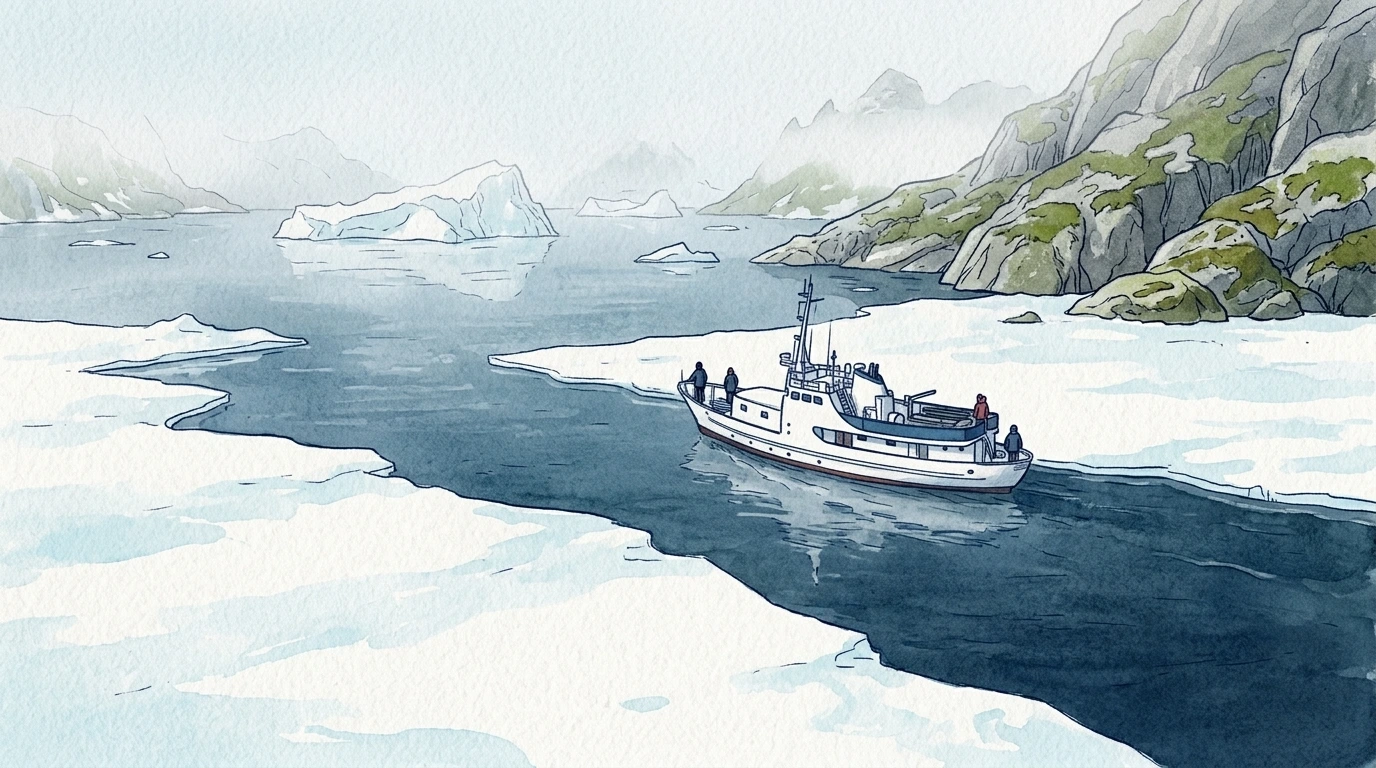 Navigation en fjord par visibilité réduite avec petit groupe