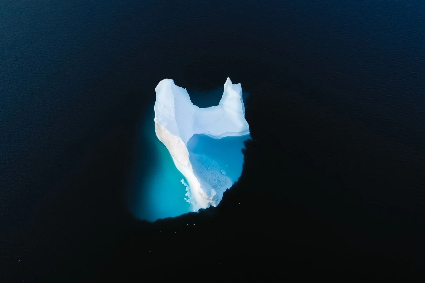 Glacier flottant Groenland